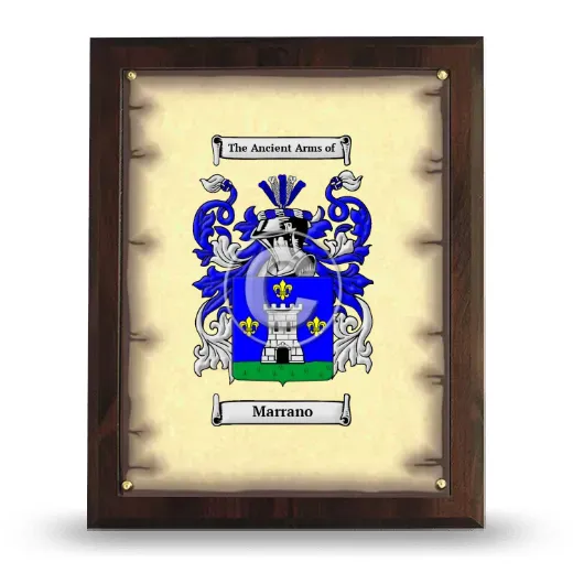 Marrano Coat of Arms Plaque