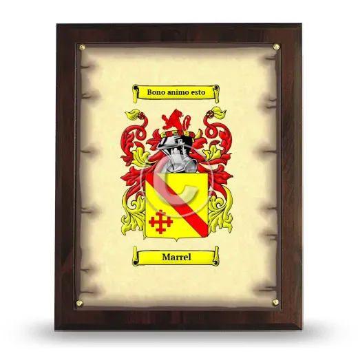 Marrel Coat of Arms Plaque