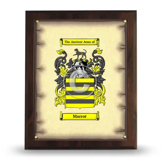Marrot Coat of Arms Plaque