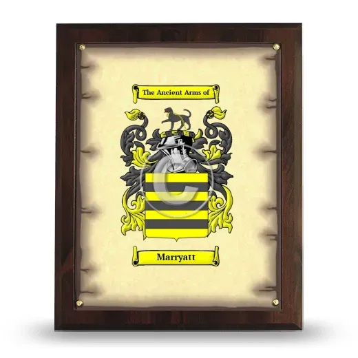 Marryatt Coat of Arms Plaque