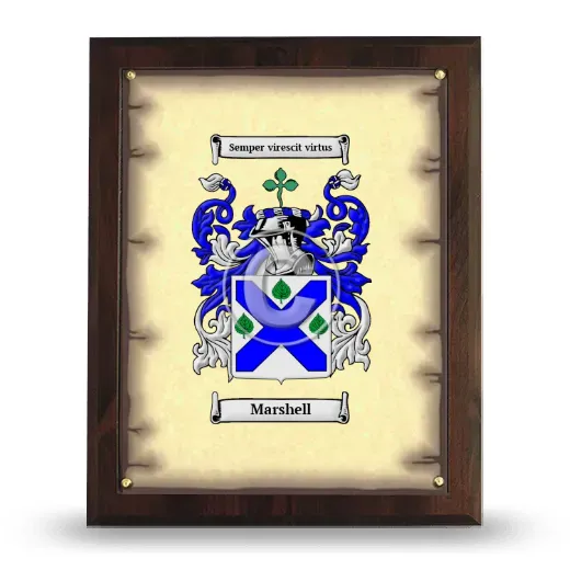 Marshell Coat of Arms Plaque