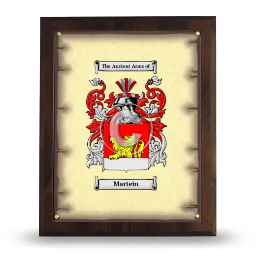 Martein Coat of Arms Plaque