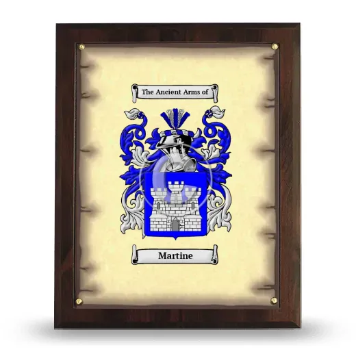 Martine Coat of Arms Plaque