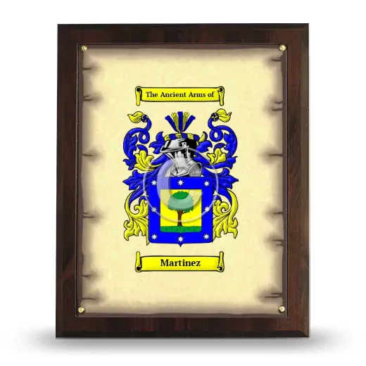 Martinez Coat of Arms Plaque