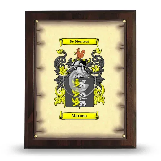 Maruen Coat of Arms Plaque