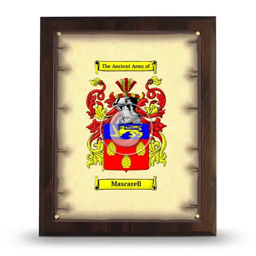 Mascarell Coat of Arms Plaque