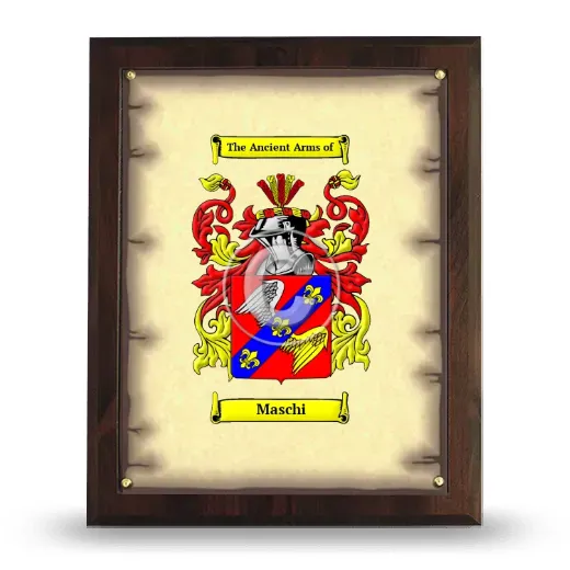 Maschi Coat of Arms Plaque