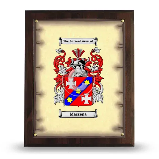 Massena Coat of Arms Plaque
