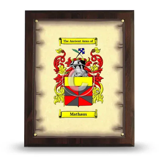 Mathaus Coat of Arms Plaque