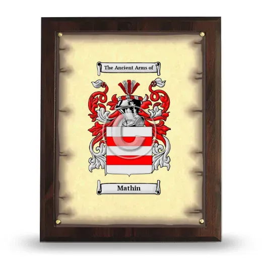 Mathin Coat of Arms Plaque