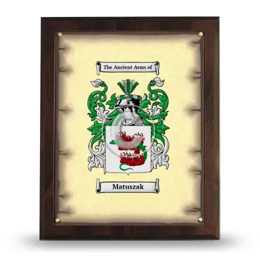 Matuszak Coat of Arms Plaque