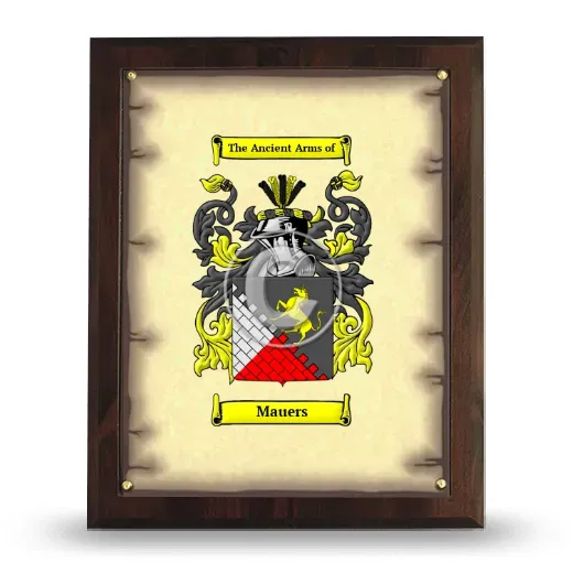 Mauers Coat of Arms Plaque