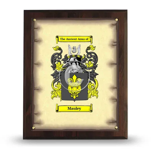 Mauley Coat of Arms Plaque
