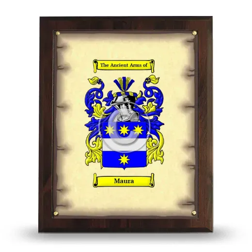 Maura Coat of Arms Plaque