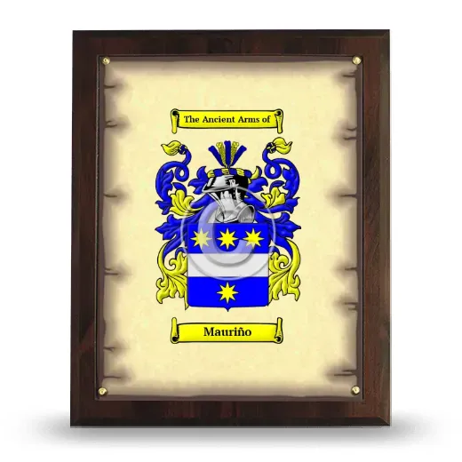 Mauriño Coat of Arms Plaque