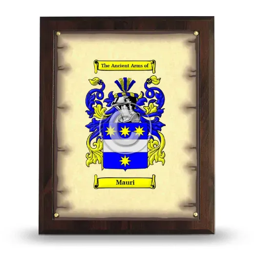 Mauri Coat of Arms Plaque