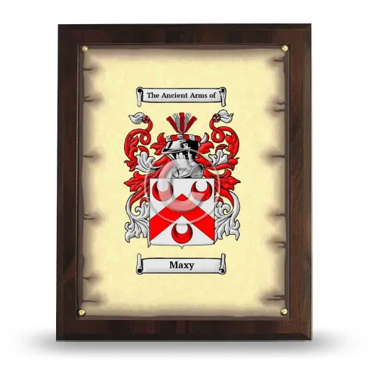 Maxy Coat of Arms Plaque