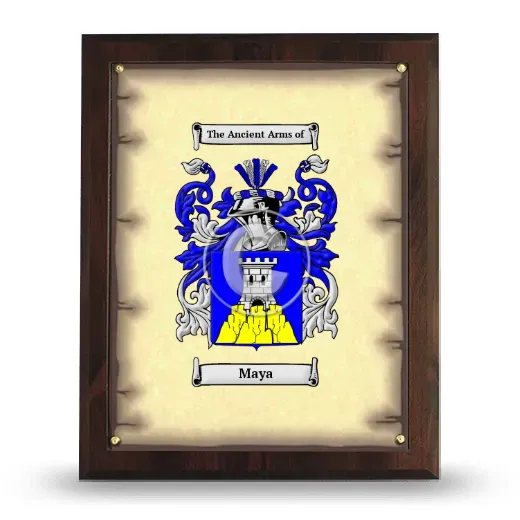 Maya Coat of Arms Plaque