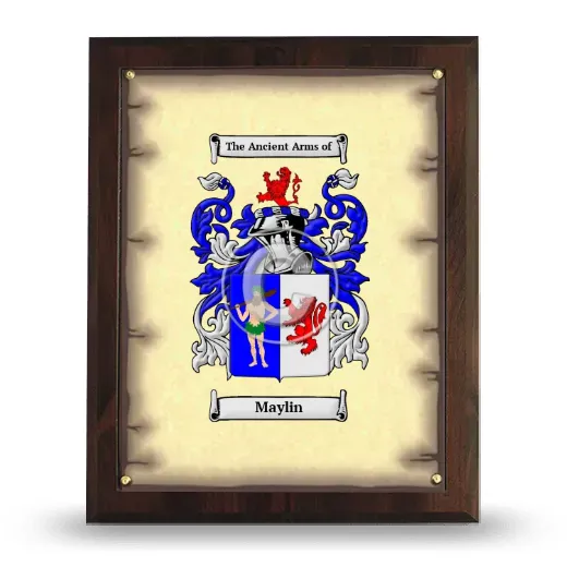 Maylin Coat of Arms Plaque