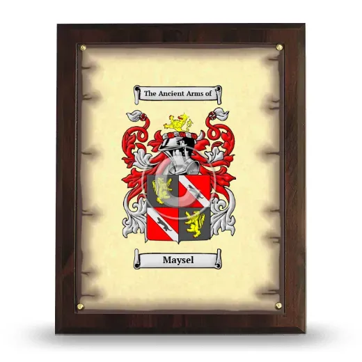 Maysel Coat of Arms Plaque