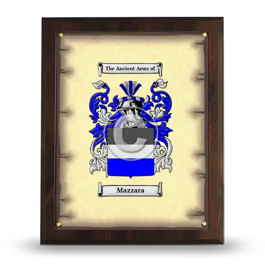 Mazzara Coat of Arms Plaque