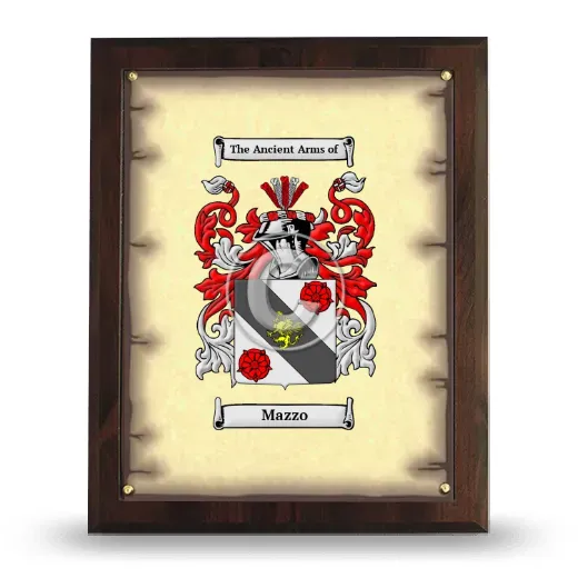 Mazzo Coat of Arms Plaque