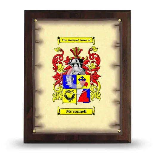 Mc'connell Coat of Arms Plaque