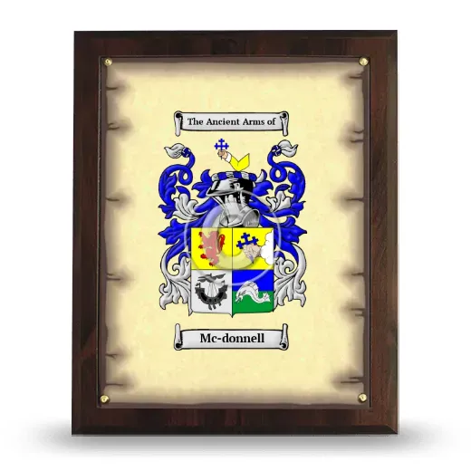 Mc-donnell Coat of Arms Plaque