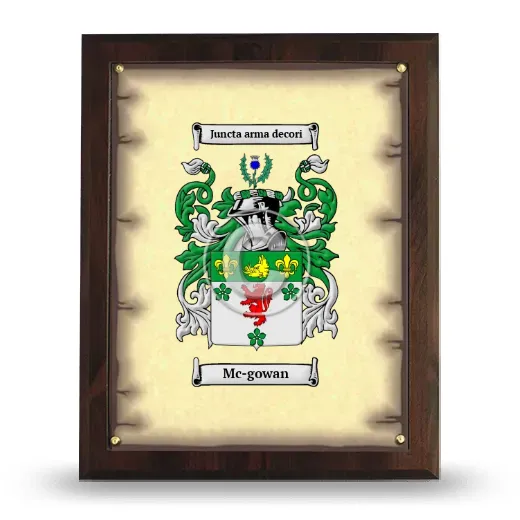 Mc-gowan Coat of Arms Plaque