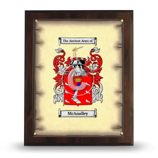 McAnalley Coat of Arms Plaque