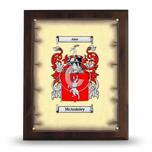 McAninley Coat of Arms Plaque