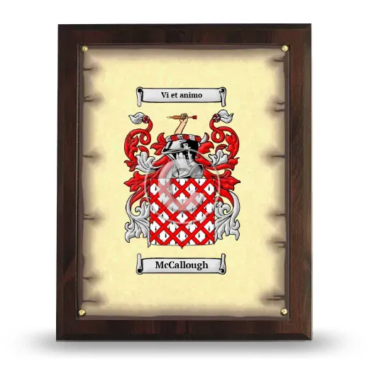 McCallough Coat of Arms Plaque