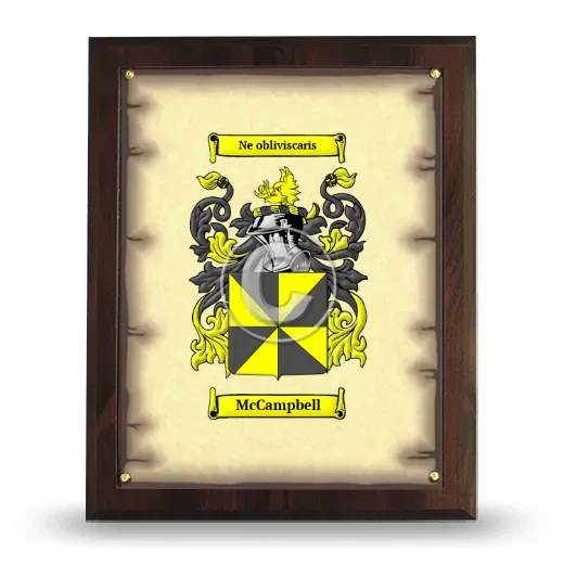 McCampbell Coat of Arms Plaque