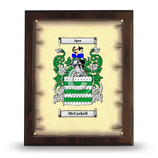 McCaskell Coat of Arms Plaque
