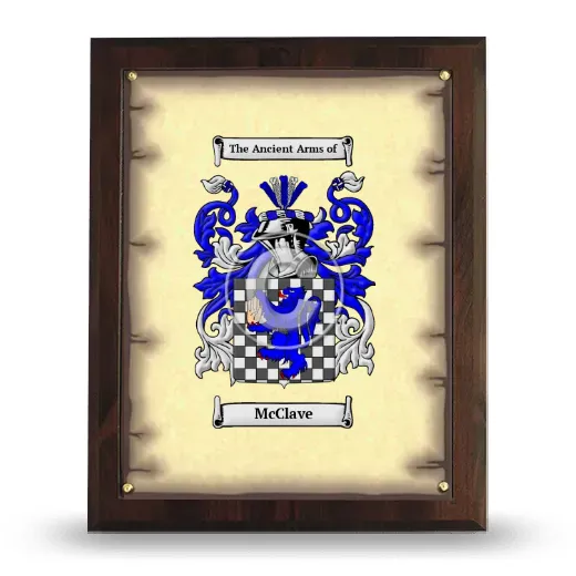 McClave Coat of Arms Plaque