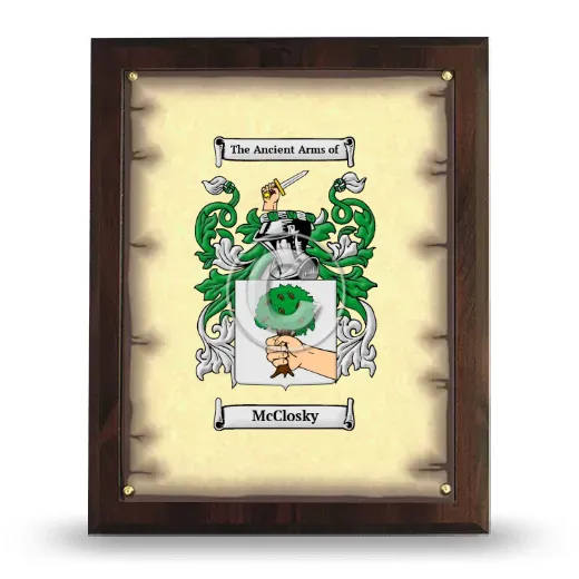 McClosky Coat of Arms Plaque