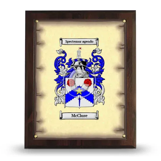 McClure Coat of Arms Plaque