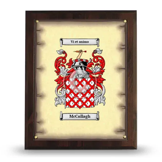 McCullagh Coat of Arms Plaque