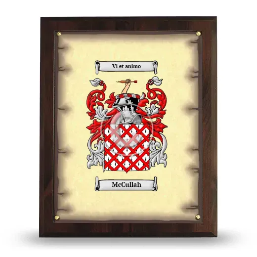 McCullah Coat of Arms Plaque