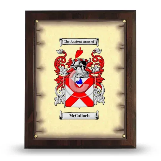 McCulloch Coat of Arms Plaque