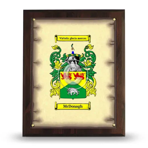 McDonagh Coat of Arms Plaque