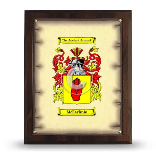McEachnie Coat of Arms Plaque