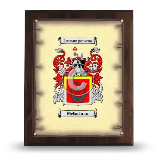 McEachran Coat of Arms Plaque