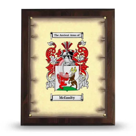 McEnulty Coat of Arms Plaque