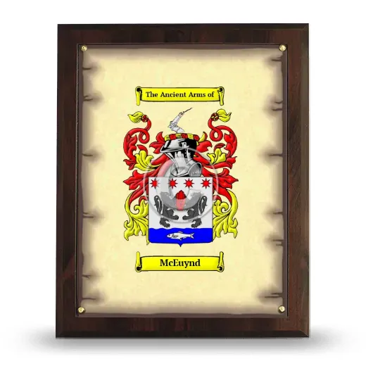 McEuynd Coat of Arms Plaque