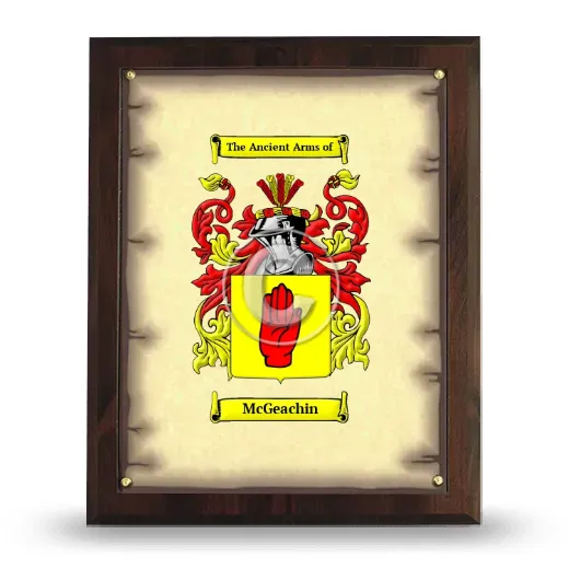 McGeachin Coat of Arms Plaque
