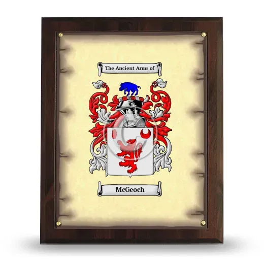 McGeoch Coat of Arms Plaque