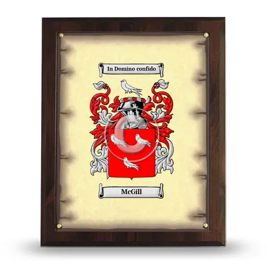 McGill Coat of Arms Plaque