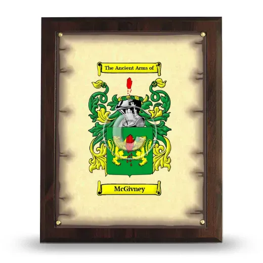 McGivney Coat of Arms Plaque