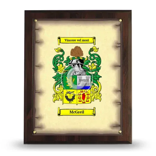 McGreil Coat of Arms Plaque
